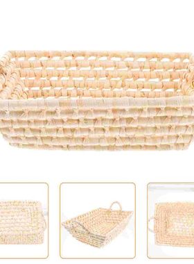 Basket Tray Wicker Serving Fruit Rattan Egg Vegetable