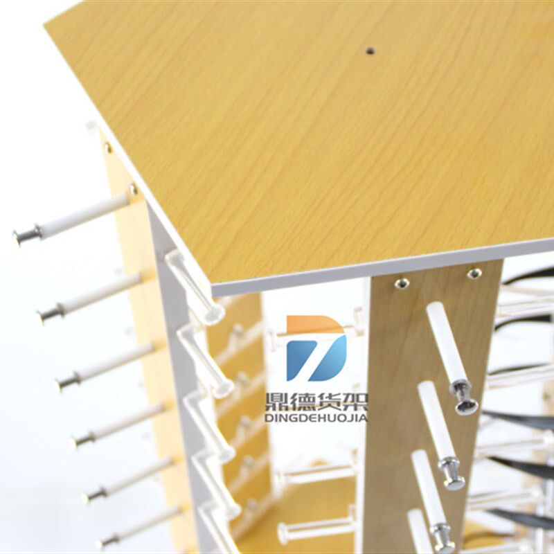 极速热卖精品眼镜货架台式架旋转展示架太阳眼镜实木展架摆放陈列