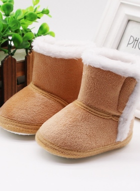 Bobora 0-18 Month Baby Winter Warm Fur Snow Boots Baby Booti