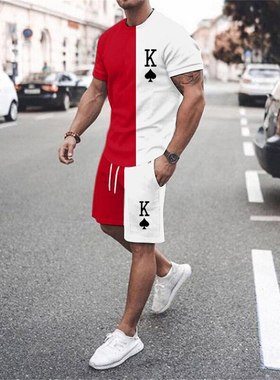 New Mens Sets 3D Tracksuit Summer Fashion Clothes For Man