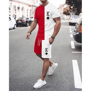 New Mens Sets 3D Tracksuit Summer Fashion Clothes For Man