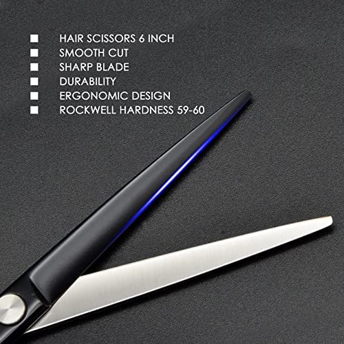 Professional Hair Scissors of 15.24cm For Barbers  Black Cli - 封面