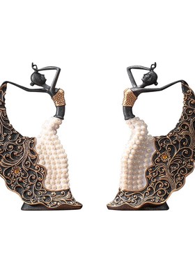 现代简约电视柜装饰舞女摆件轻奢高档家居用客厅展示柜创意摆设品