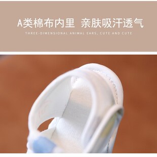 凉鞋男宝婴幼儿女宝宝宝软底防掉学步鞋布底夏天鞋子夏季不掉布鞋