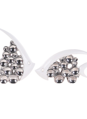 陶瓷工艺品欧式电视柜创意客厅摆件婚庆礼品家居饰品白银泡泡鱼