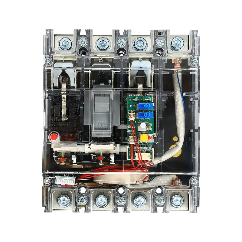 漏电保护器380V透明壳空气开关100A160A250A4P三相四线塑壳断路器
