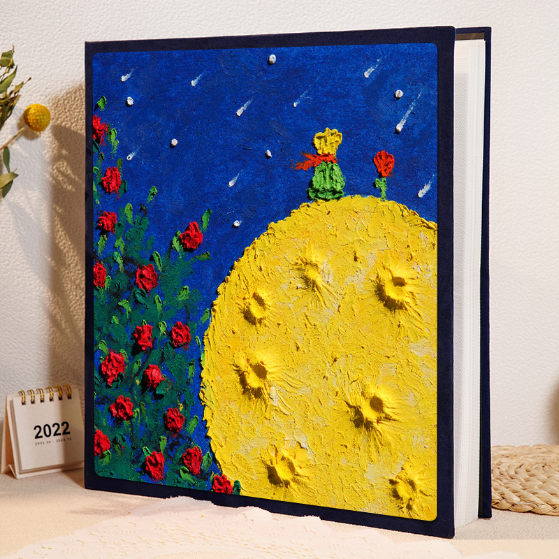 创意风景相册本大容量家庭混装插页式56寸7寸情侣照片影集收纳册