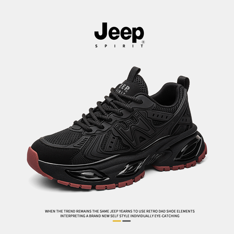 jeepspirit男鞋2025新款老爹鞋男
