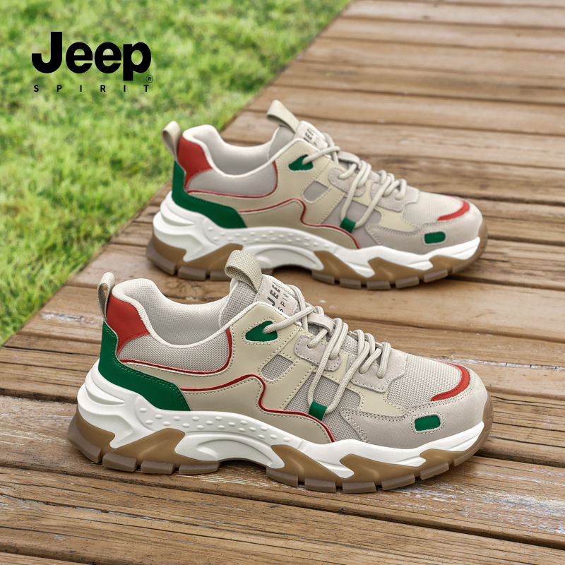 jeepspirit男鞋2025新款老爹鞋男
