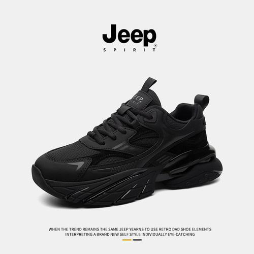 jeepspirit男鞋2026新款老爹鞋男