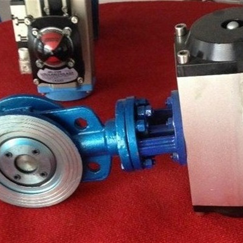 D671/3H-16C 气动铸钢硬密封对夹蝶阀 高温耐磨气动蝶阀 DN50-300