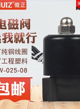徽正供应DN08工程塑料电磁阀水阀2W-025-08气阀开关阀2分220V/24V