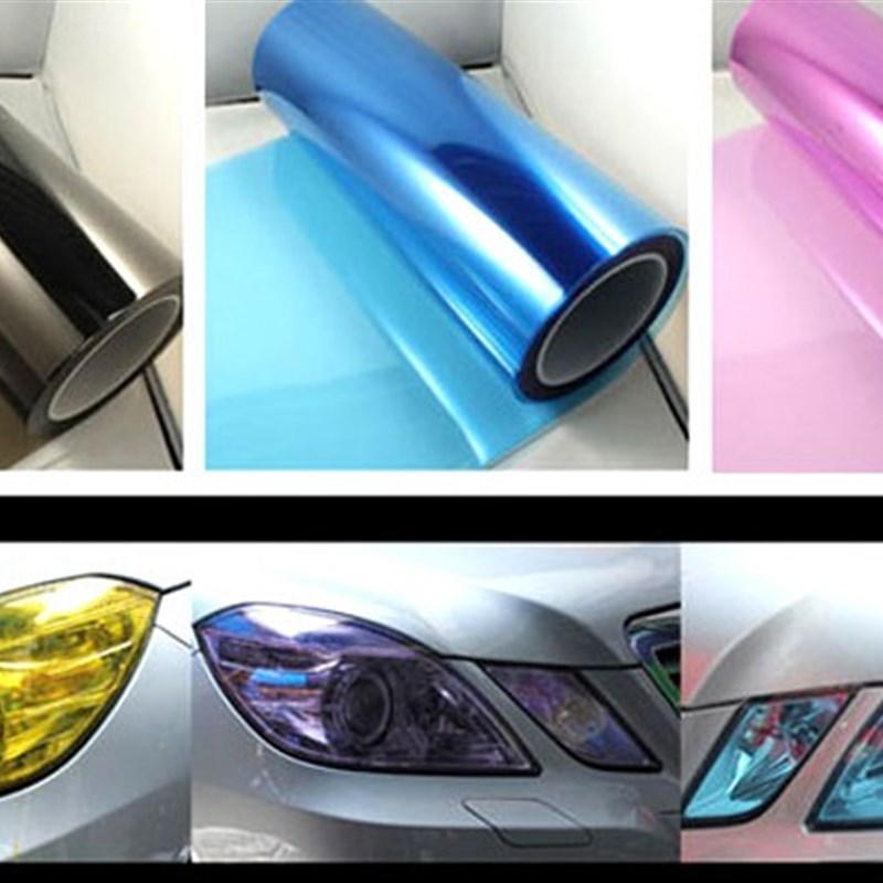 汽车大灯改色膜尾灯膜熏黑透光膜摩托车汽车大灯贴膜亚光磨砂贴纸