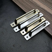 免打孔卫生间把手 阳台移门通道门柜门 不锈钢防火门明装 拉手