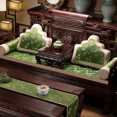 速发新中式乳端绵木沙发坐垫罗汉床座垫家用防滑垫子水洗海红高胶