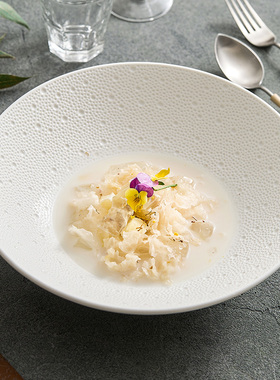 速发优格流星雨珠点白陶瓷碗意面碗面拉碗酸菜鱼大盆碗家碗汤用斗