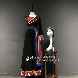 速发出京魂之舞藏北服演族莲蹈服装子藏族独舞玛吉阿米