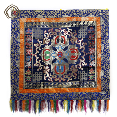 速发桌  佛太遮拦搭布式装饰 藏传布十字杵 藏 桌围