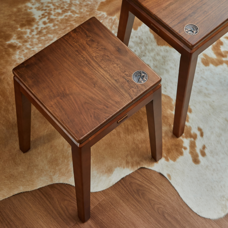 速发实木马鞍凳卧用化妆凳子家椅梳妆台椅子化妆室软包坐垫矮凳换