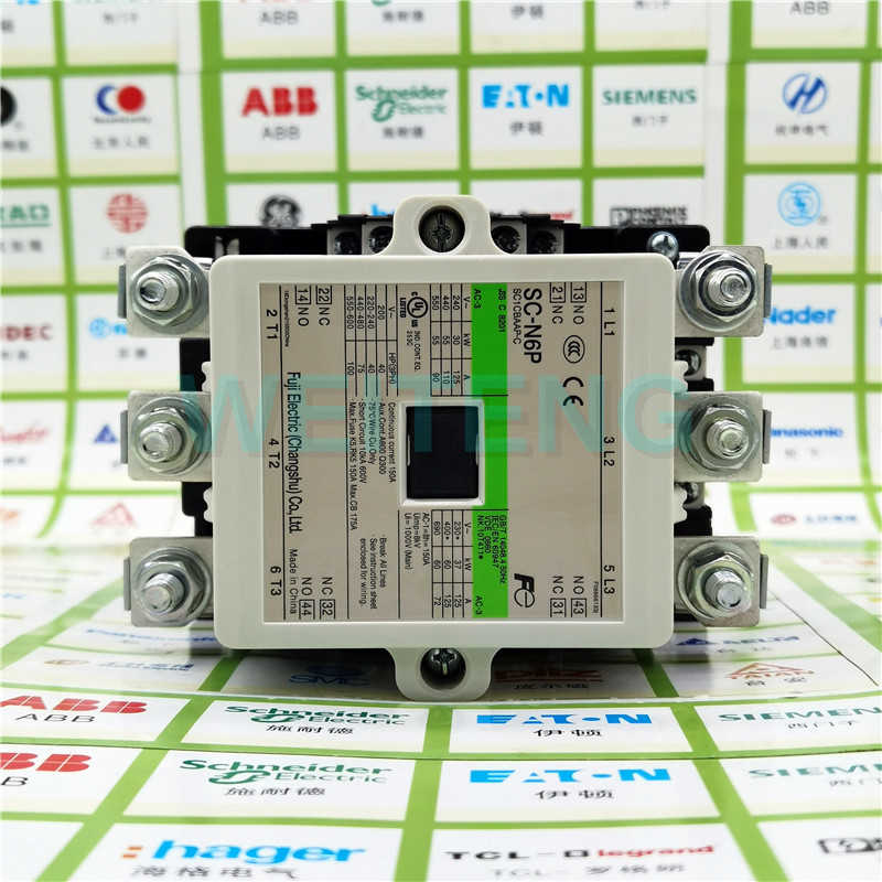 常熟富士SC-E6 N6P接触器125A SE125AA-C三相 60KW直流电继电器