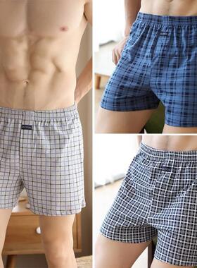 Men's cotton underwear loose boxer shorts宽松平角裤男式