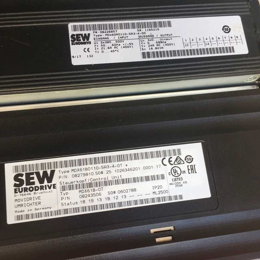 SEW变频器MDX61B0110-5A3-4-0T~议价