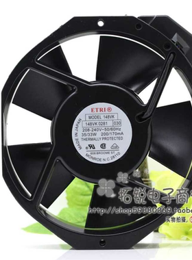 法国ETRI 148VK0281030 208-240V 35/33W 17CM 17038交流机柜风扇