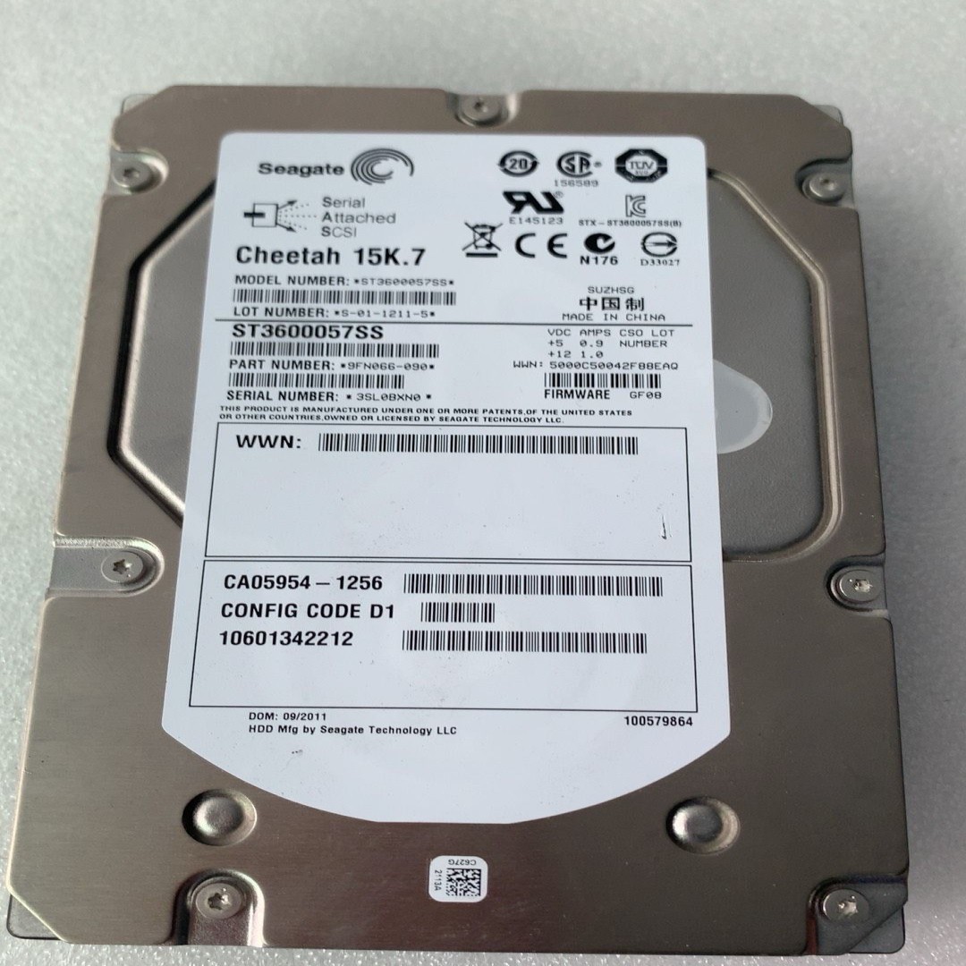 希捷ST3600057SS 600G 15K 35寸SAS议价