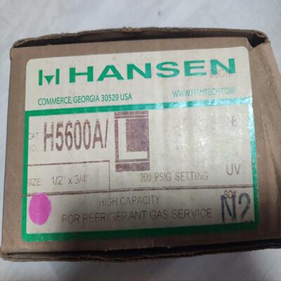 (询价)汉森安全阀H5600A 1/2 200psi库存议价。