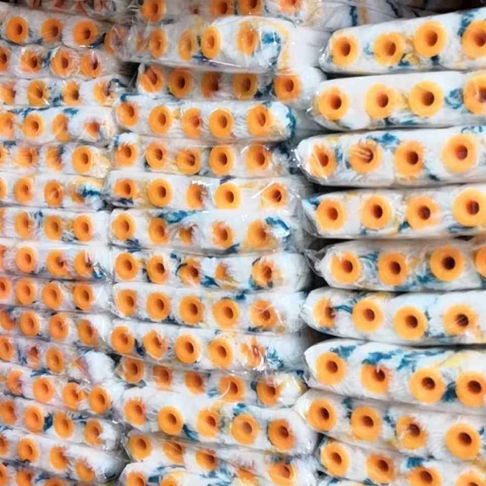 滚筒刷4寸6寸滚刷头船用刷边角刷乳胶漆迷你拇指小滚筒刷涂料油漆