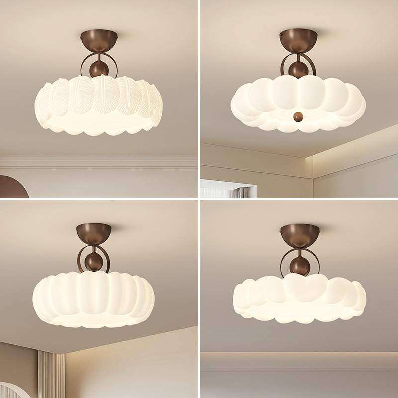 法式卧室吸顶灯中古奶油风主卧公主房灯具简约羽毛灯设计师书房灯,橡塑材料及制品,亚克力/有机玻璃,淘宝优惠券,粉丝福利购,淘宝优惠卷