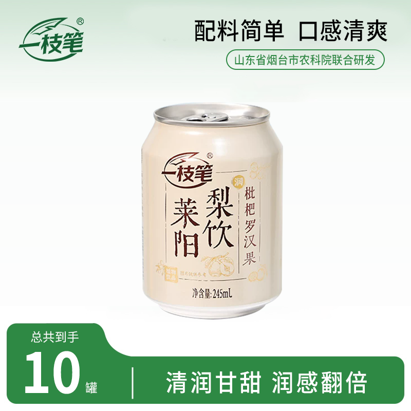 一枝笔枇杷莱阳梨汁礼盒245ml*20罐装果汁送礼罗汉果饮品健康饮料