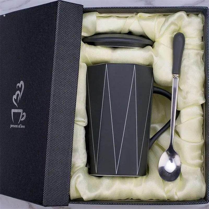 创意陶瓷马克杯喝水男生水杯家用咖啡杯茶杯女简约办公室杯子情侣