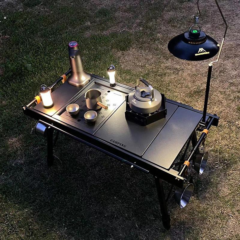 新款围炉煮茶版套装户外露营IGT折叠多功能桌子便携式战术折叠桌