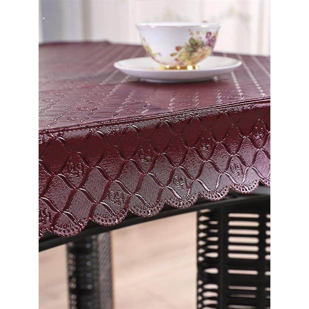 烤火桌布防水防油免洗pu皮桌套桌布长方形餐桌皮垫取暖罩茶几皮套