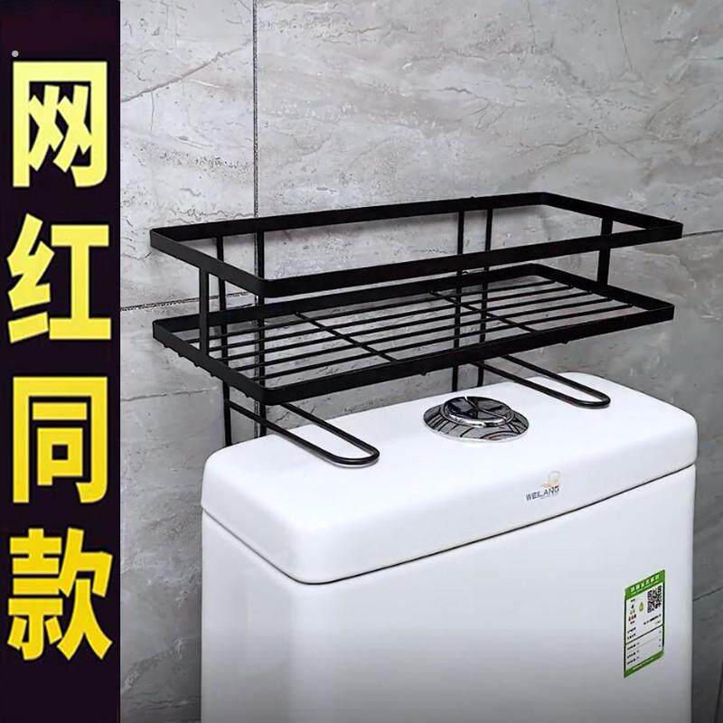 马桶置物架上方卫生间浴室壁挂多功能免打孔洗漱台坐便器收纳架子