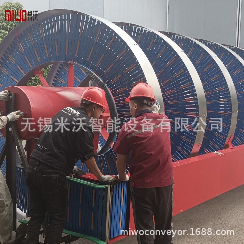 纸箱集装筐垂直螺旋升降机