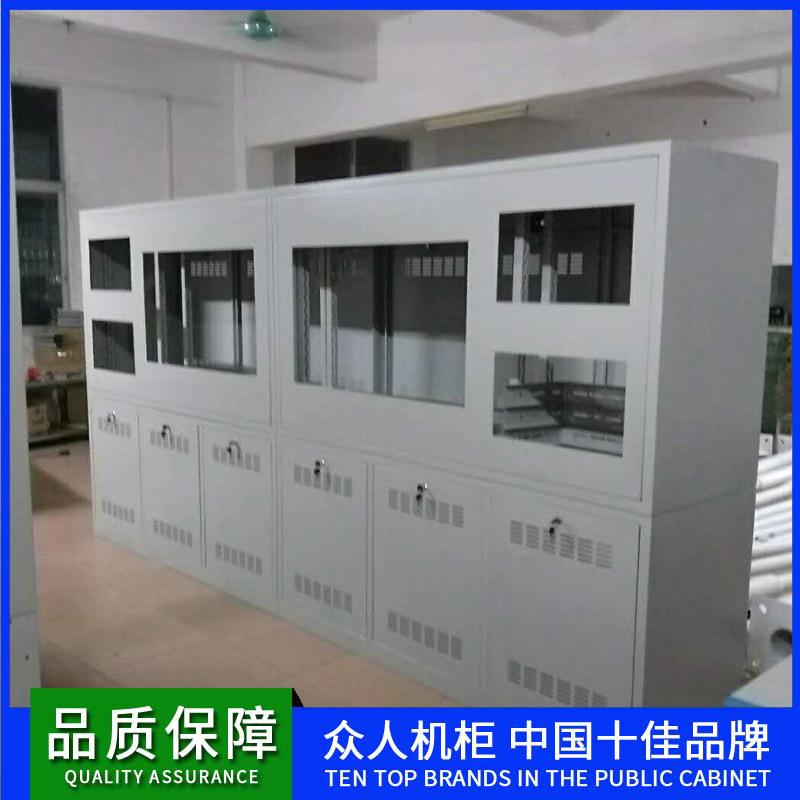 监控电视墙监控机柜屏幕墙安防监控操作台拼装电视墙