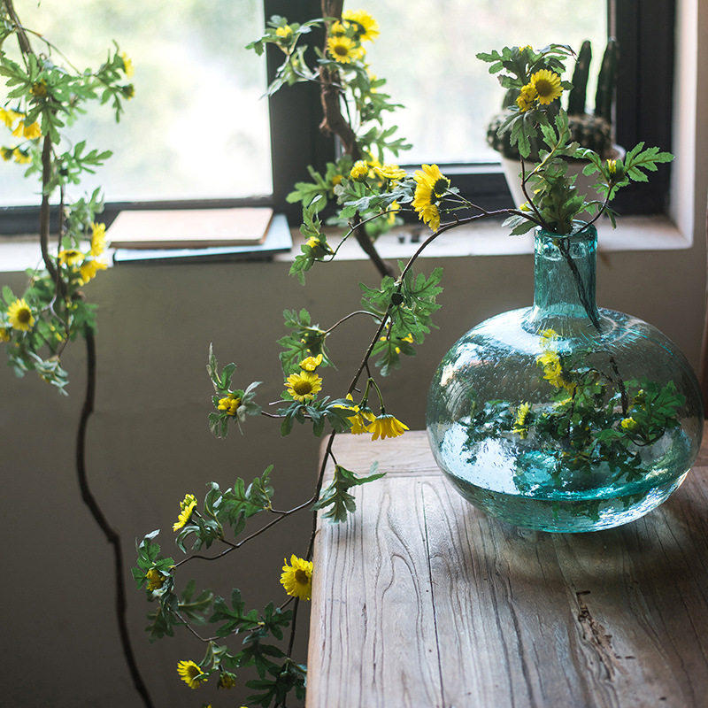 日光菊仿真菊花藤蔓垂吊盘绕墙面爬藤造景搭配装饰花艺