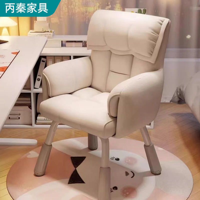 人体工学休闲椅家用可旋转电脑椅办公室午休靠背椅懒人沙发椅