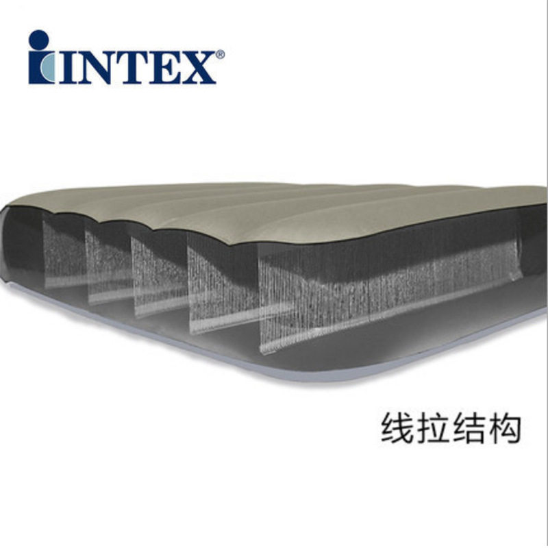 批发供应INTEX-64701床64702床64703露营午睡植绒豪华舒适充气床