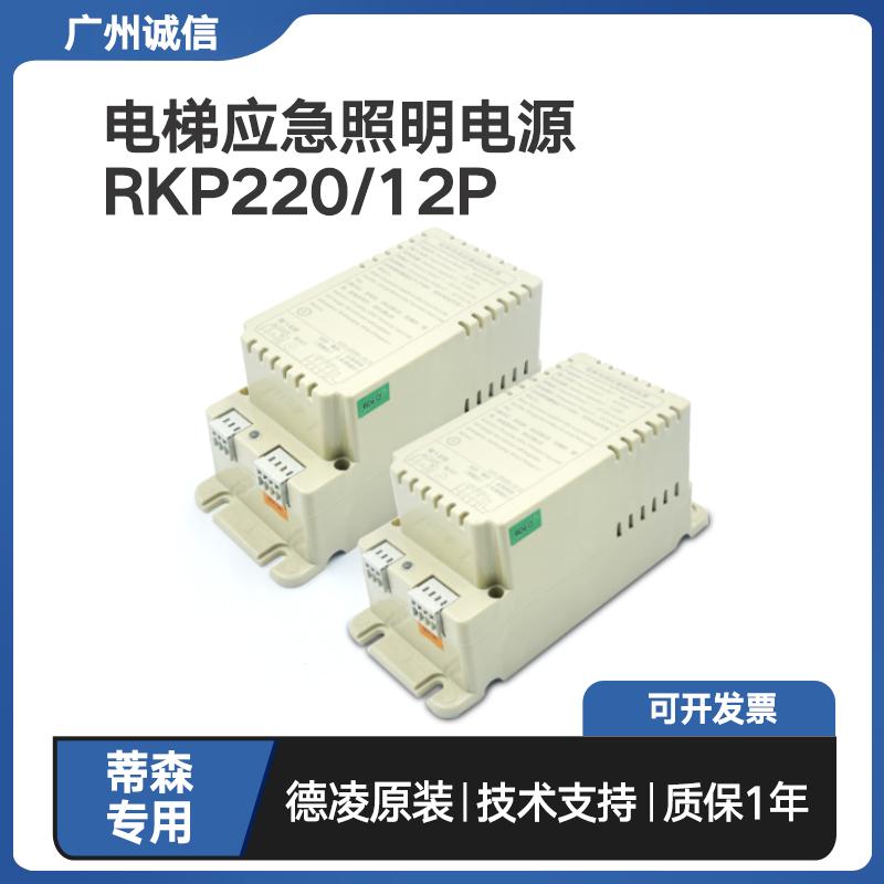 蒂森电梯应急照明电源RKP220/12P德凌原厂全新电池对讲机12V 配件