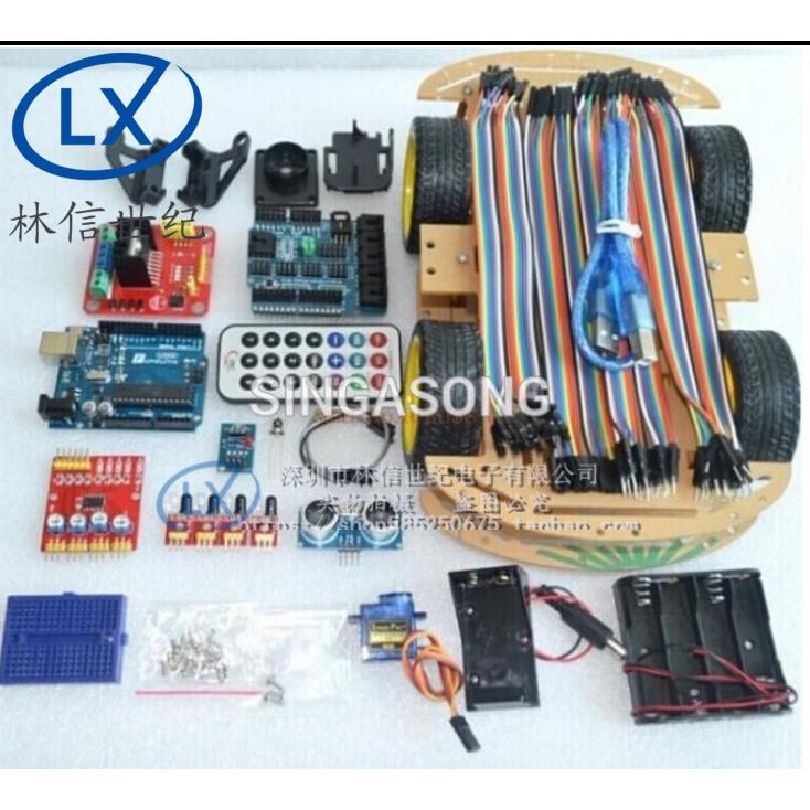 itead rduino UNO R3智能小车机器人套件R3循迹避障KIT 4轮小车
