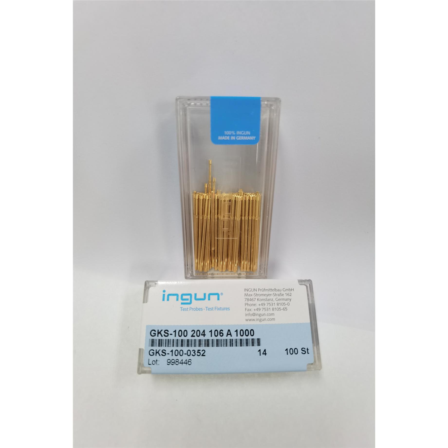 GKS-100 204 106 A1000 德国原装正品 INGUN英钢探针 太阳能专用