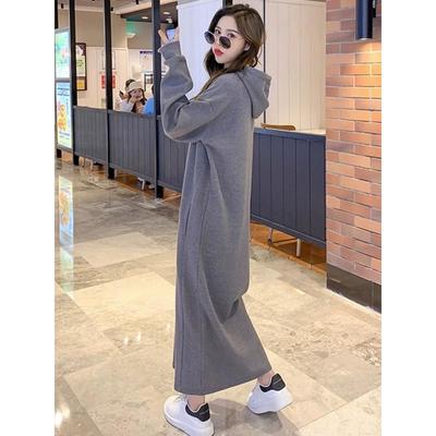 高档2023新款可外穿家居服睡裙女款秋冬款纯棉加绒加厚睡衣秋冬季