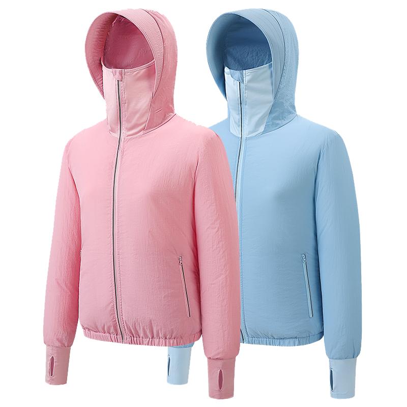 带风扇的衣服降温工作服女款空调服户外骑行单件衣服空调服防晒衣