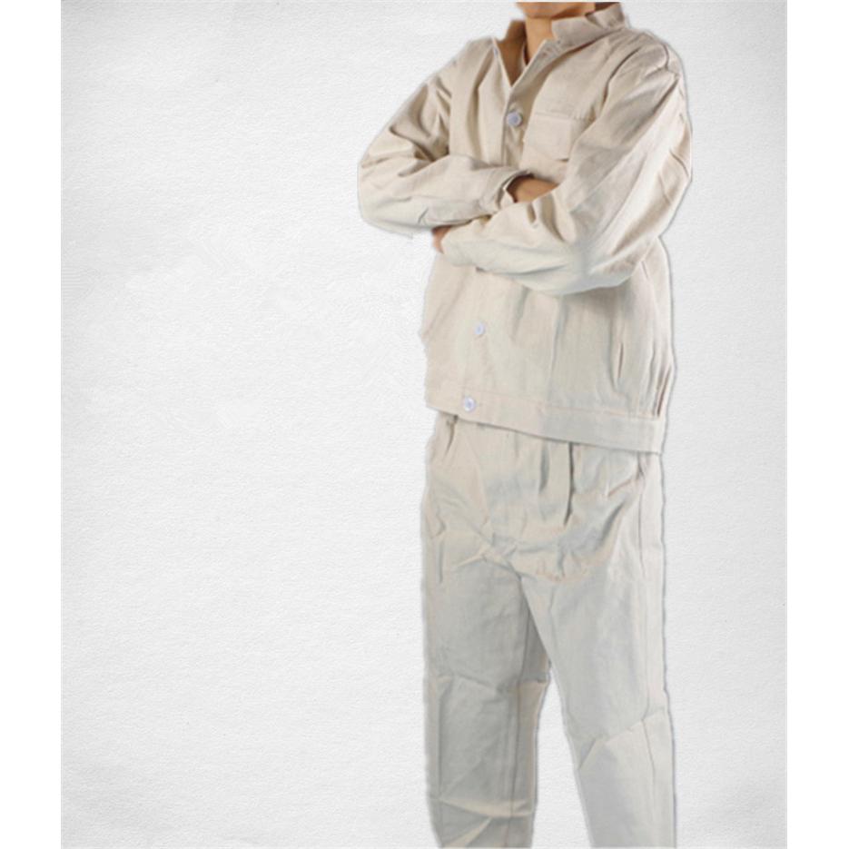 电焊服男套装工作服细帆布白焊工服棉帆布加厚耐磨防烫防飞溅包邮