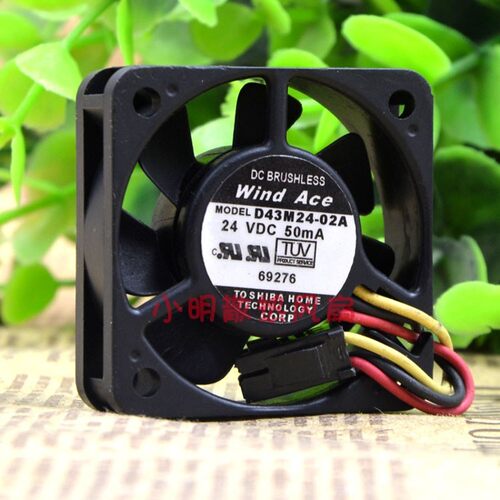 Wind Ace 安川变频器G7 F7专用风扇24V 50mA D43M24-02A 4015 3线