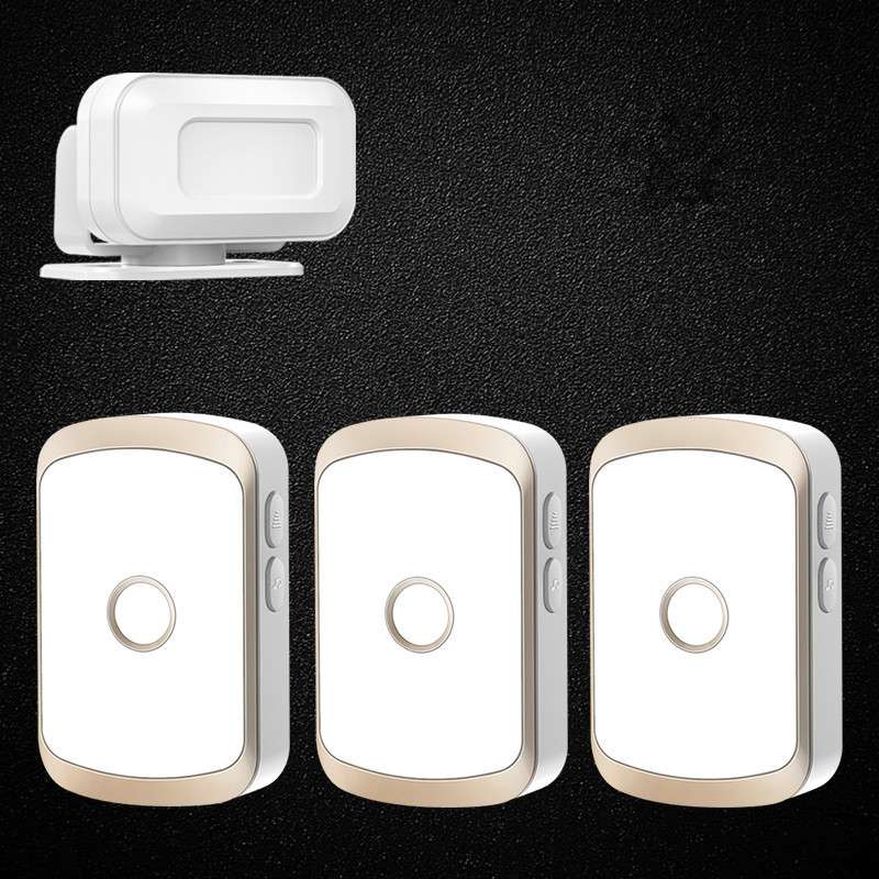 门口欢迎光临感应器店铺进门语音播报提醒迎宾报警器超市分体门铃