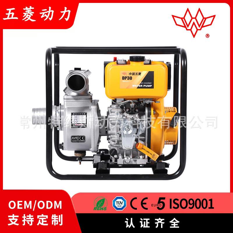 五菱173F6HP手启动柴油动力2寸3寸DP30立式抽水机清水泵农业